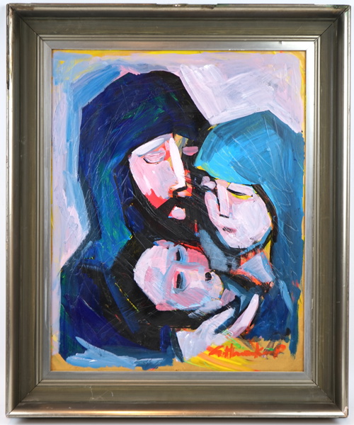 Göran Hausenkamp, olja på pannå, signerad.