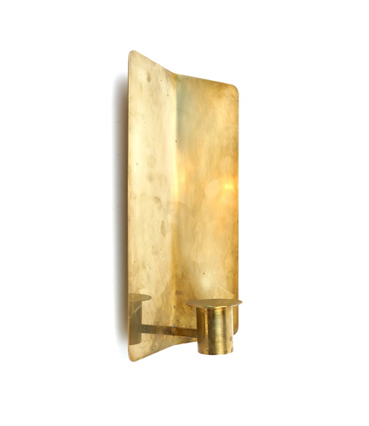 Vägglampett, mässing.