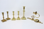 Ljusstakar, 6 st, mässing. 