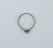 Ring, vitt guld 18k  med diamant, 1978.