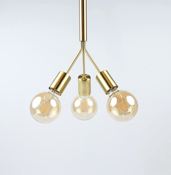 Taklampa, mässing, Cottex.