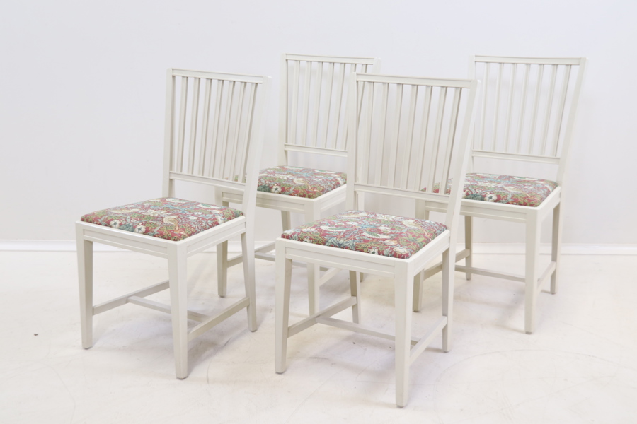 Stolar, 4 st, trä/textil.