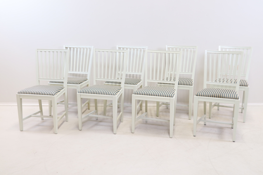 Stolar, 8 st, trä/textil.