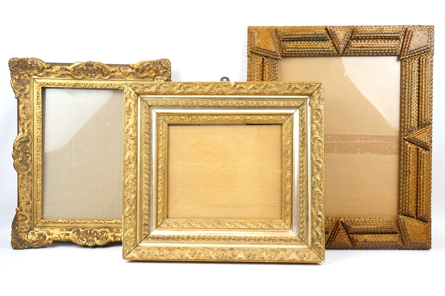 Tavelramar, 3 st, trä.