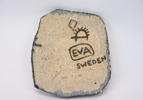 Eva Hellbom, väggplatta, keramik, signerad a tergo.