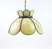 Taklampa, glas/metall, Tiffanystil.