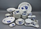 Kaffeservis, 33 delar, porslin, "Blå Blomst", Royal Copenhagen.