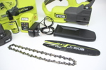 Motorsåg, Ryobi ONE+, 18V, batteridriven , med tillbehör.