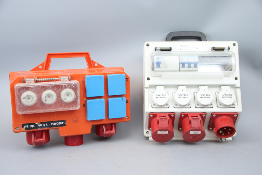 Byggcentraler, 2 st, bl.a Bårebo Pro-Power.