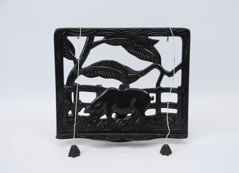 Kokbokställ, gjutjärn.