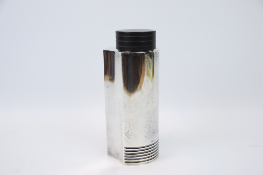 Folke Arström, cocktailshaker, nysilver, Guldsmedsaktiebolaget, 1930-tal.