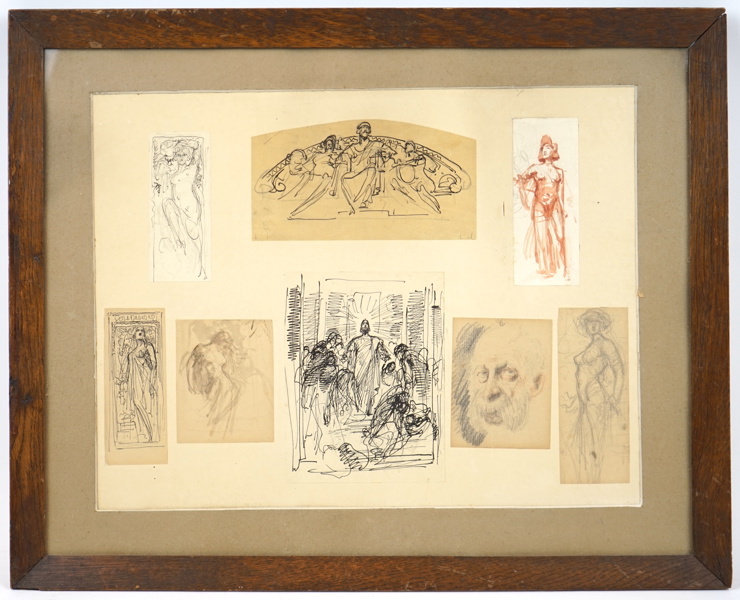 Oidentifierad konstnär, blandteknik, osignerad.