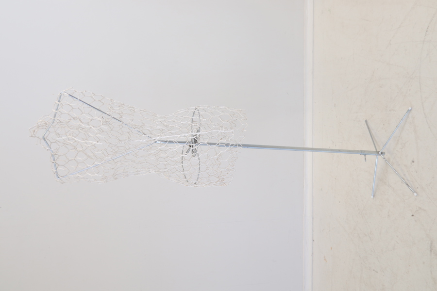 Provdocka gjord av kycklingnät.