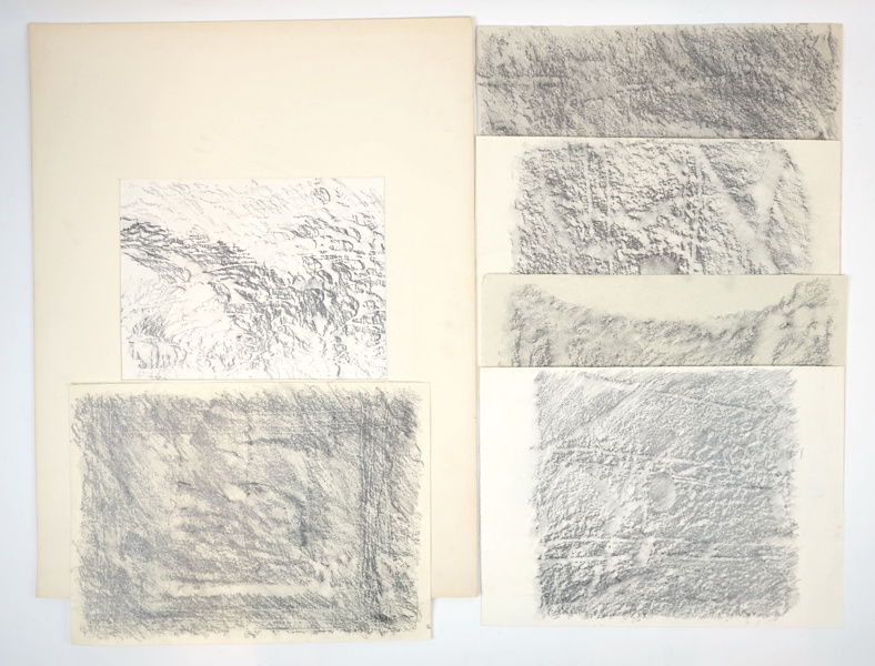 Ulla Viotti, blyerts, 6 st, osignerade.