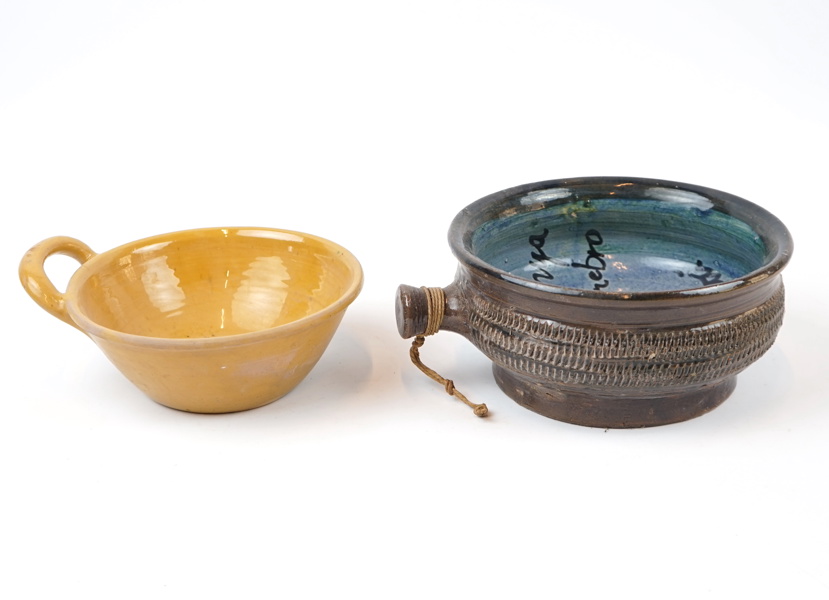 Ulla Viotti, krukor, 2 st, keramik, signerade.