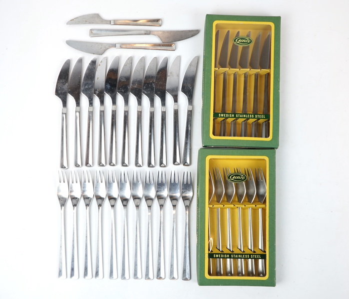 Bestickservis, 37 delar, rostfritt stål, ''Spectra'', Gense.