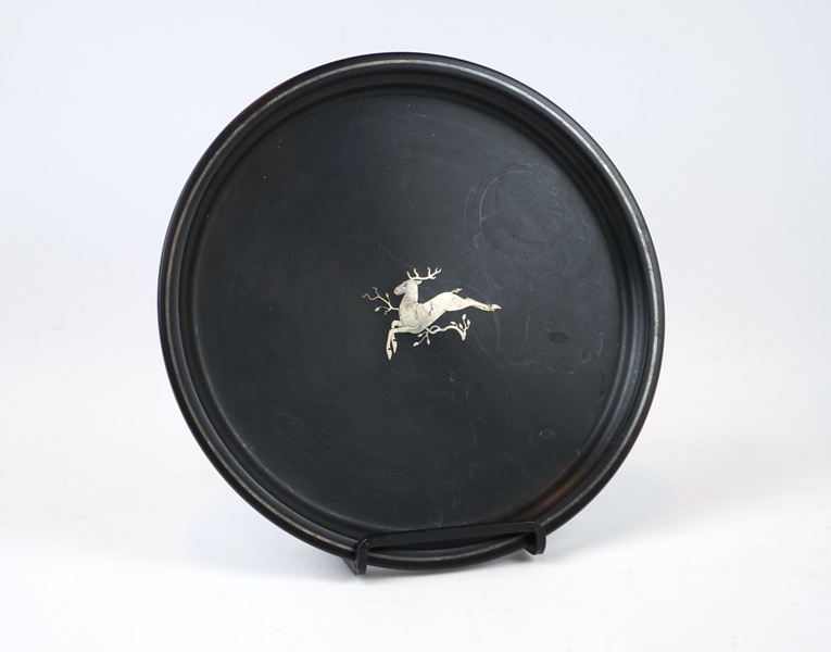 Tiddit Wendt, bricka, isolit/silver, Perstorp, Helsingborg, 1959.