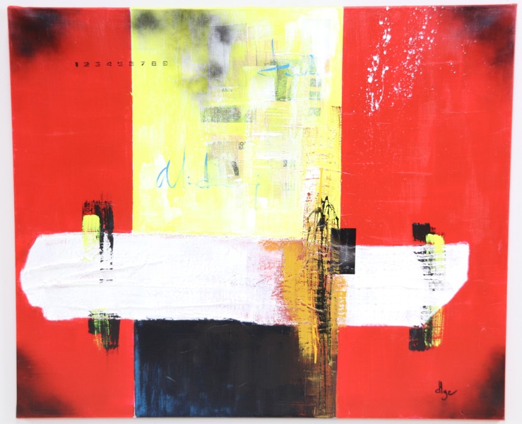 Hans-Göran Eriksson, "What is important", akryl på duk, monosignerad, 2007.