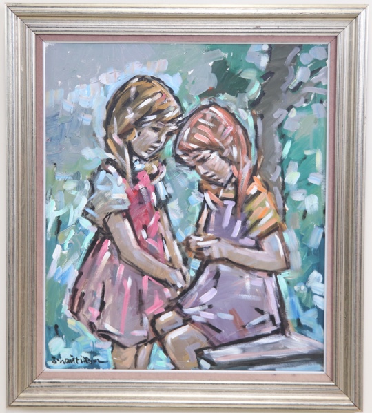 Bendt Lauridsen, olja på duk, signerad.