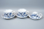 Servisdelar, 3 st, porslin, Blue Danube.