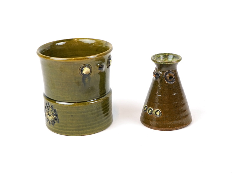 Ulla Viotti, vaser, 2 st, signerade.