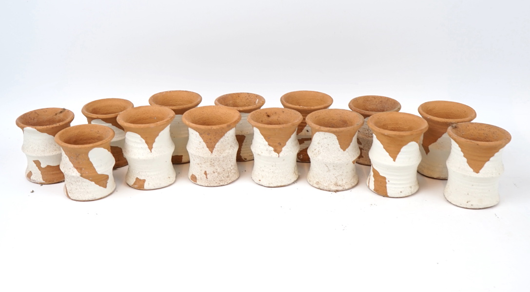 Ulla Viotti, krukor, 14 st, keramik, signerade.