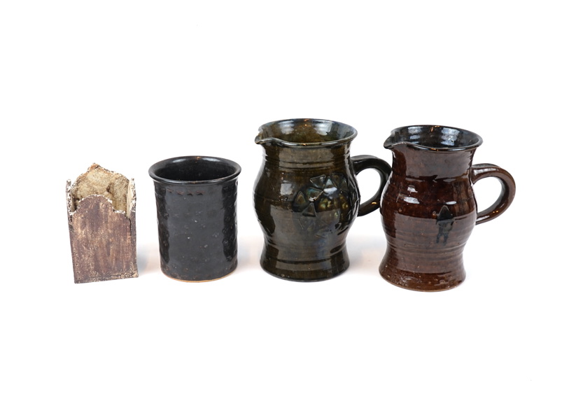 Ulla Viotti, kannor m.m, 4 delar, keramik, signerade.