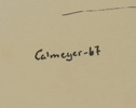 Gösta Calmeyer, tusch, 2 st, signerade, 1967.