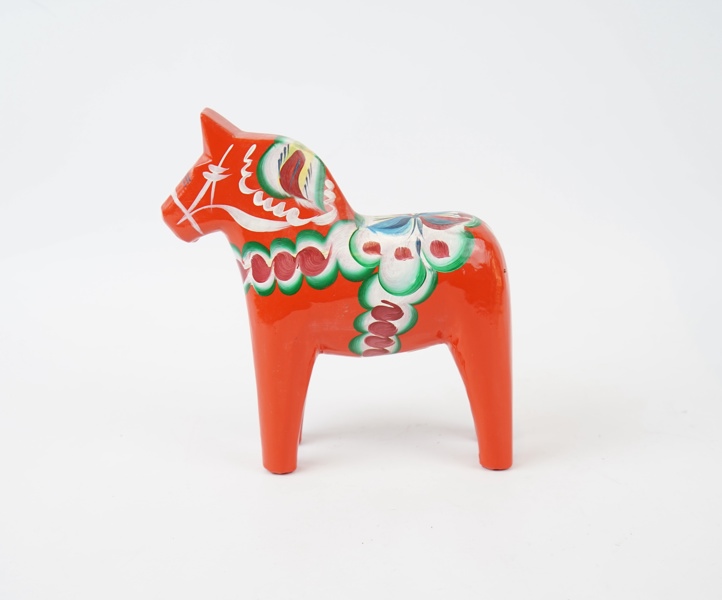 Dalahäst, trä, Nils Olsson, Nusnäs.