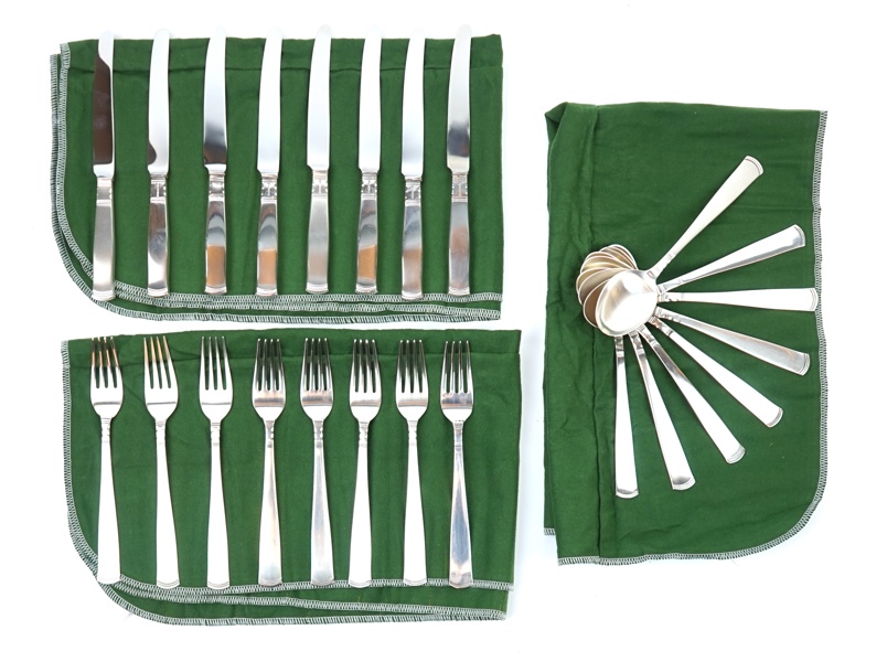 Bestickservis, 24 delar, silver, ''Rosenholm''.