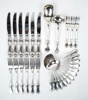 Bestickservis, 29 delar, silver, ''Olga''.