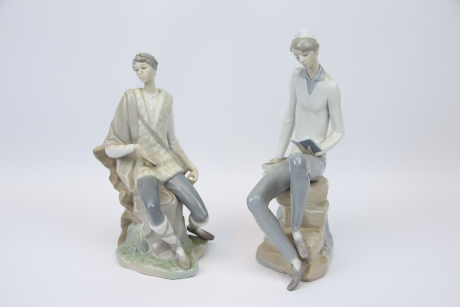 Figuriner, 2 st, porslin, Lladro.