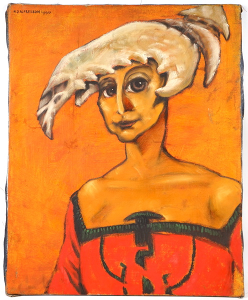 Håkan Alfredsson, olja på duk, oramad, signerad, 1990.