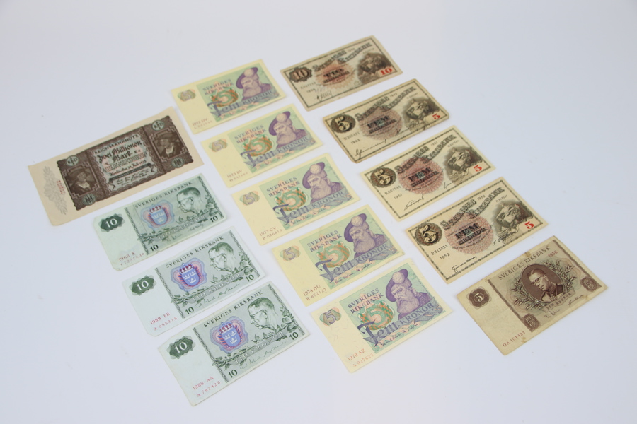 Sedlar, 14 st,  Sverige och Tyskland.