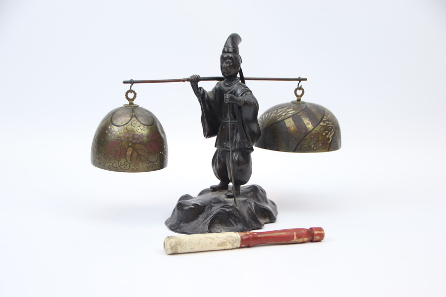 Figurin m.m, 4 delar, metall.