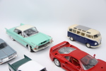 Samlarbilar, 5 st, metall/plast, bl.a Ferrari F40, Tonka.