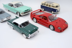 Samlarbilar, 5 st, metall/plast, bl.a Ferrari F40, Tonka.