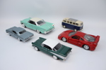 Samlarbilar, 5 st, metall/plast, bl.a Ferrari F40, Tonka.