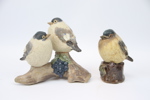 Gunnar Hansson, figuriner, 2 st, fåglar, keramik.