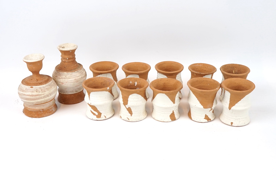 Ulla Viotti, vaser m.m, 12 delar, keramik, signerade.