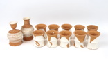 Ulla Viotti, vaser m.m, 12 delar, keramik, signerade.