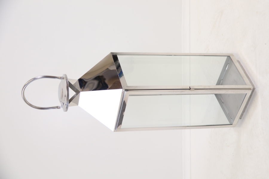 Golvlykta, metall/glas, Mio.