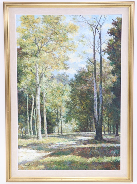 Noparat Livisiddh, olja på duk, signerad.