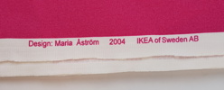 Maria Åström, tyg, Ikea, 2004.