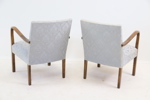 Fåtöljer, ett par, textil/trä.