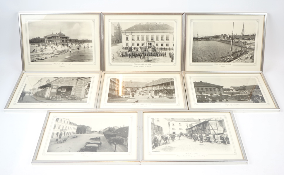 Äldre fotografier med Ystadmotiv, 8 st.