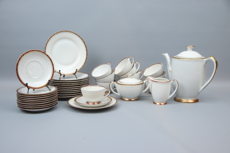 Kaffeservis, 26 delar, porslin, Schönwald Dek. Hackefors, Tyskland.