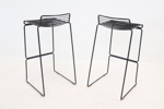 Bartstolar, ett par, metall.