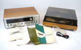 Förstärkare, Rank Arena R800, samt skivspelare, Garrard SP 25 MK IV.