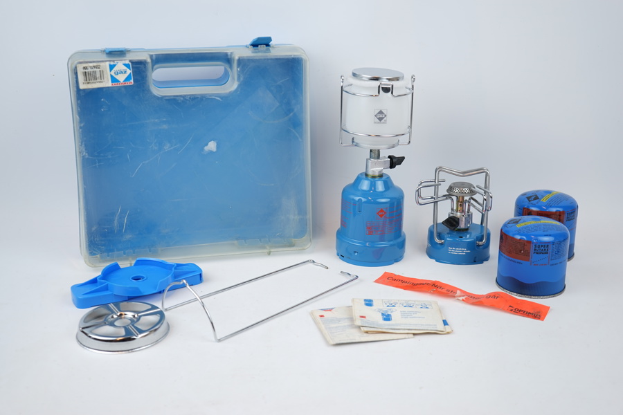 Campingset, gaslampa m.m, 8 delar, Camping Gaz.